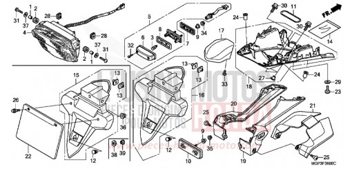 FEU ARRIERE CBR1000RRC de 2012